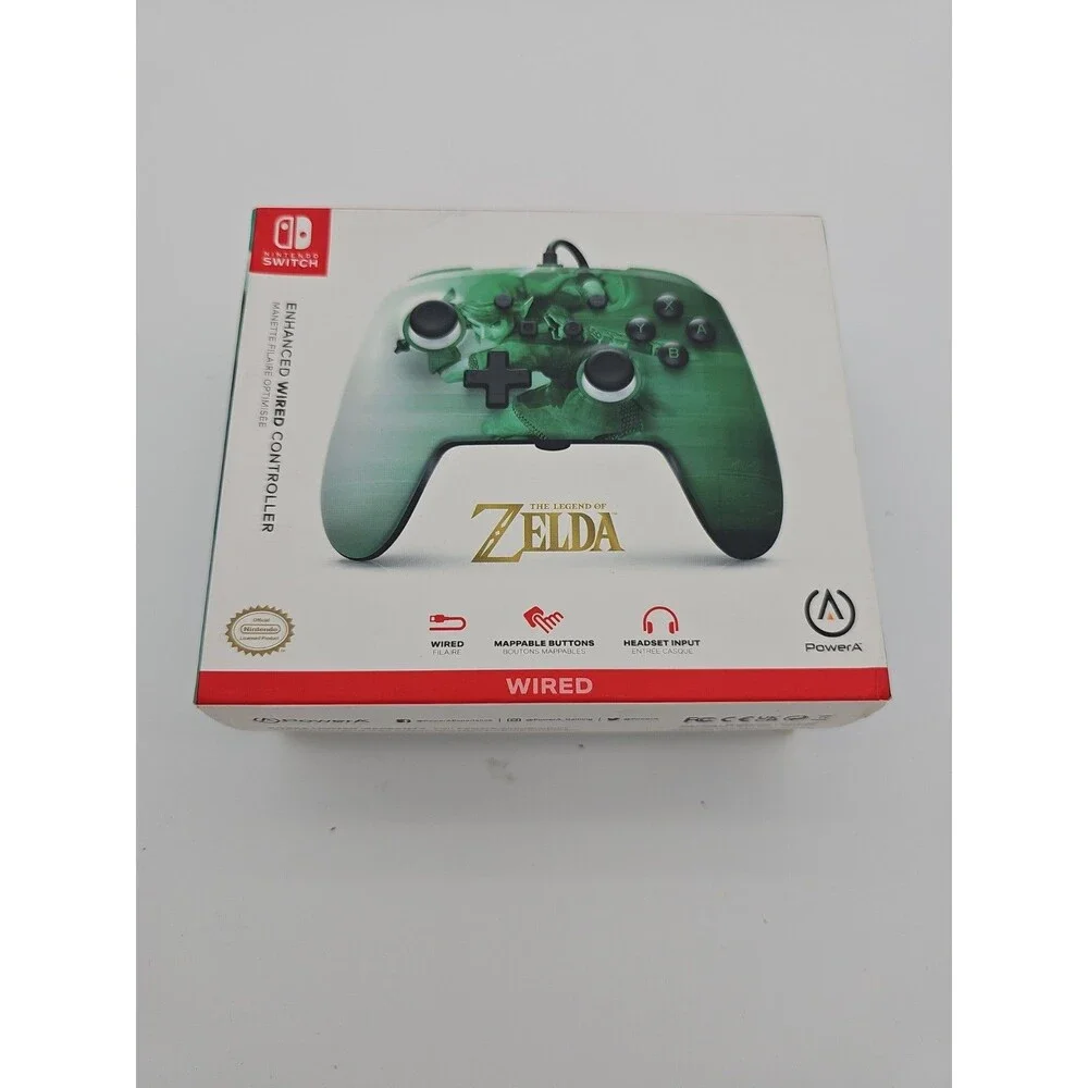 The Legend of Zelda Wired Controller for Nintendo Switch - Green Power A NEW